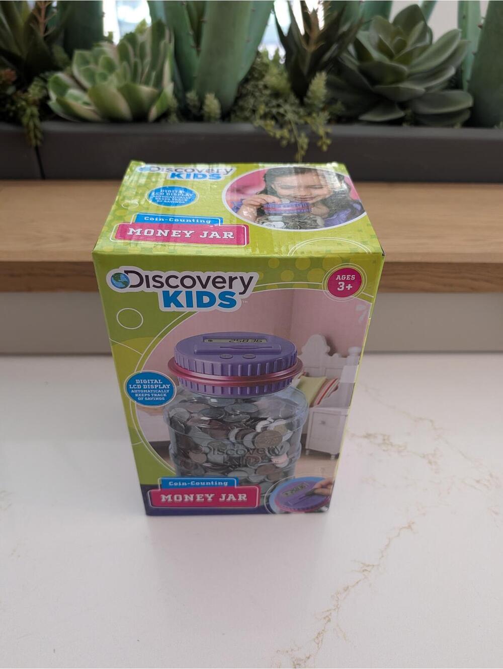Discovery Kids Coin-Counting Money Jar for Kids Ages 3+